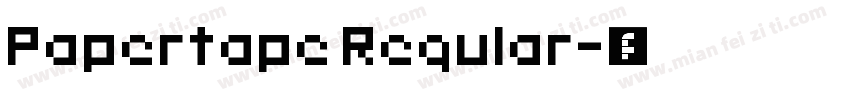 Papertape Regular字体转换